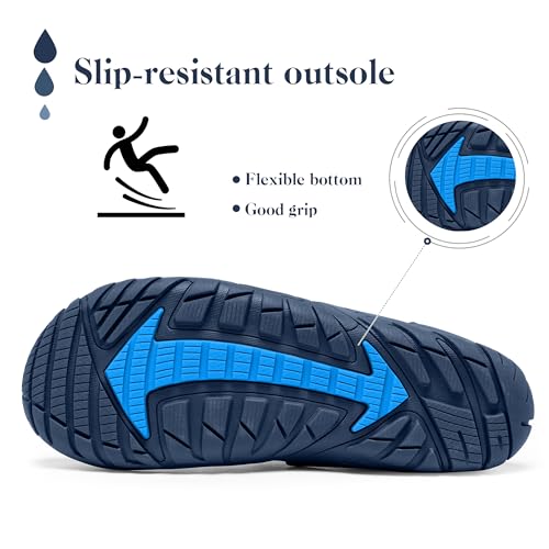 SOBASO Water Shoes Men Hiking Quick Dry Aqua Barefoot Swim Beach Shoes for Pool Hike Surf Sport Yoga Diving Sailing Travel Adult Unisex3