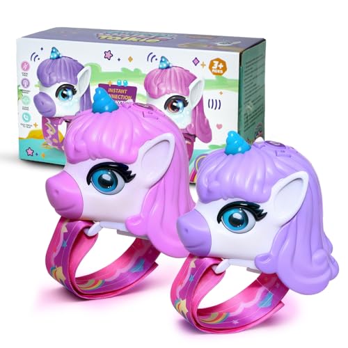 Image of Walkie Talkies for Kids, 2 Pack - Wrist Watch Kids Walkie Talkies, Magical Pony Toddler Walkie-Talkie Toys, 2-Way Radios with Clear Sound, Ideal Gift for Girls & Boys Ages 3-12