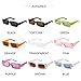 ADE WU Rectangle Sunglasses for Women Men 90s Vintage Fashion Cool Chunky Rectangular Rave Sun Glasses (Tortoise Frame/Brown Lense)