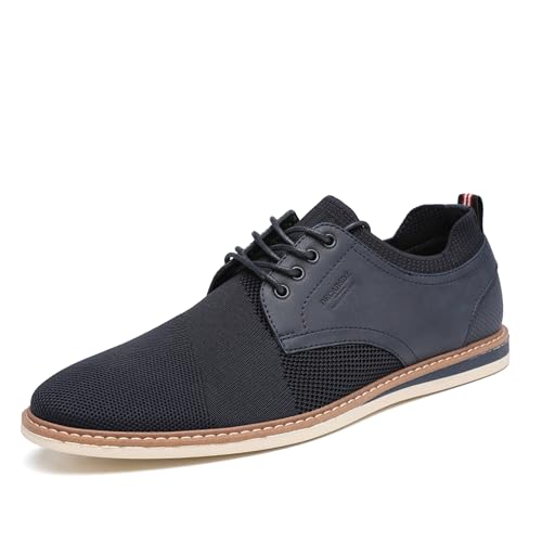 Image of DECARSDZ Mens Point Toe Dress Shoes Fabric Breeze Breathable Mesh Shoe