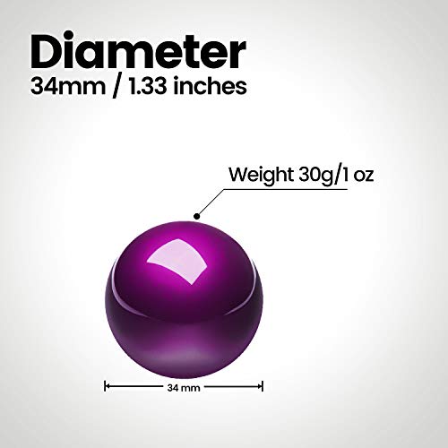 Image of Perixx PERIPRO-303GP Small Trackball, 1.34 Inches Replacement Ball for Perimice and M570, Glossy Purple