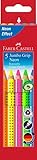 staedtler textsurfer classic pastel Forma triangular ergonómica Faber-Castell 110994 - Lápices de colores (5 unidades, gruesos, agarre ergonómico), colores neón