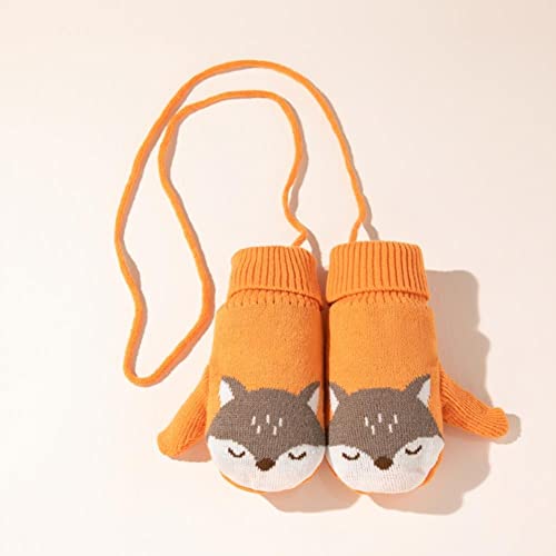 Gorro, guantes y bufandas gruesos infantiles para evitar el frío en invierno 5