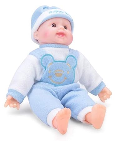 VEZOL Happy Baby Musical Touch Sensors and Laughing Boy Doll Big Size for Kids Girls Boys Big Size( Multicolor )