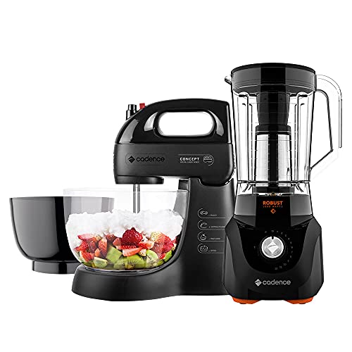 Kit Cadence Black - Batedeira Special e Liquidificador Robust - 220V