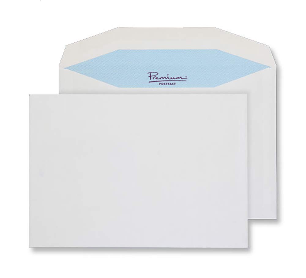 Blake Postfast C5 162 x 229 mm 90 gsm Gummed Mailing Wallet Envelopes (PF70755) White - Pack of 50