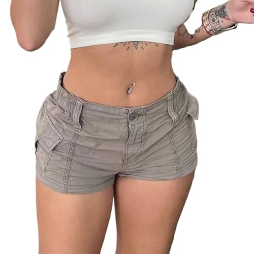 Short cargo vintage pour femme JYHBHMZG uni et taille basse