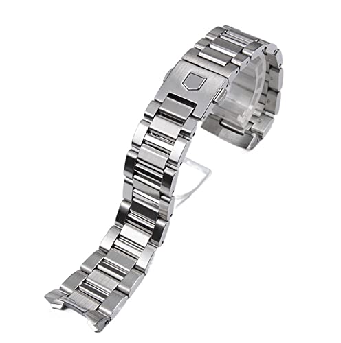 Accessoires de montre : bracelet acier inoxydable 22mm et 24mm argent
