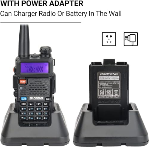 image for Baofeng UV-5R Ham Radio Long Range UV5R Dual Band Handheld Rechargeabl