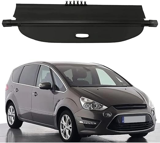 Auto versenkbare hinteren Kofferraum Paket Regal Cargo Covers per Ford S Max SMAX 2007 2015, Gepäck Vorhang Privatsphäre schützendes Zubehör