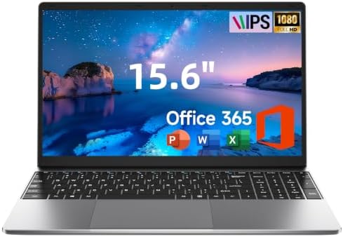 15.6" Laptop, 1-Year Office 365, 4GB RAM 128GB Storage Expandable...