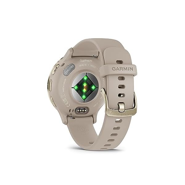 Garmin Venu 3S, Running GPS Smartwatch, AMOLED Display, Advanced Health & Fitness, Up to 10 Days Battery, Soft Gold with French Gray Silicone Band - Bundle w/Deco Essentials 26-Month CPS Plan - Image 5