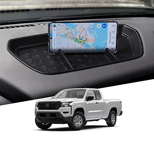 Image of CDEFG for 2022-2024 Frontier Pickup Truck Center Console Dash Organizer 2023 2024 Nisan Frontier Truck Dashboard Table Tray Storage Box Dash Phone Holder 2024 Frontier Truck Accessories