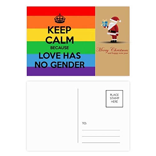 Cartes postales Père Noël LGBT : lot de 20 pièces incluses