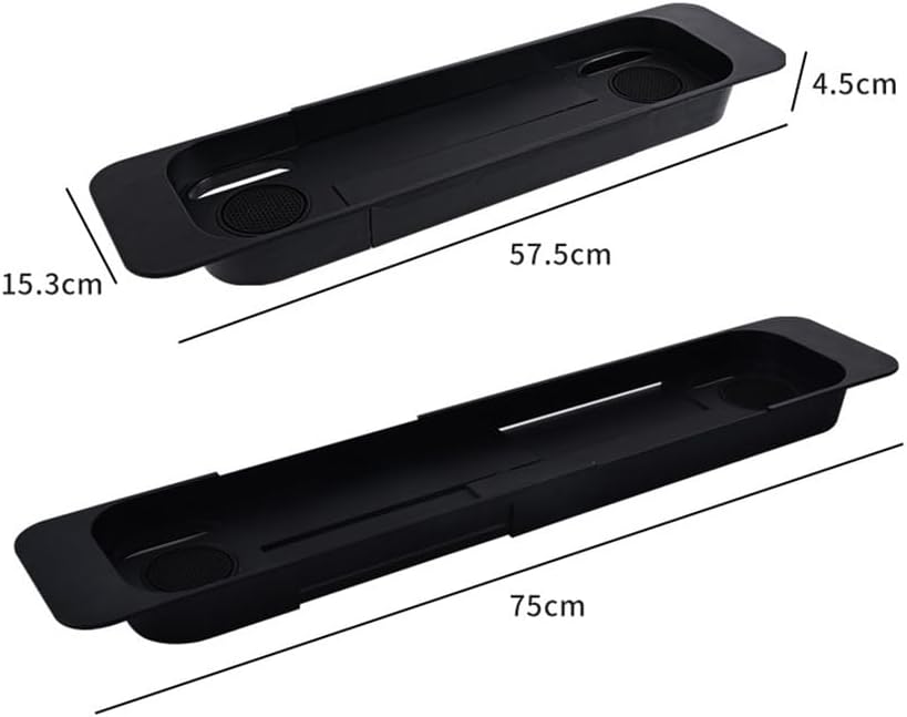 Garneck 1pc Telescopic Bathtub Frame Metal Shelf Spa Tub Metal Bracket Bathtub Trays for Tub Shower Organizer Tray Table Tray Bath Table Tray Shelves Soap Dish Desk Plastic