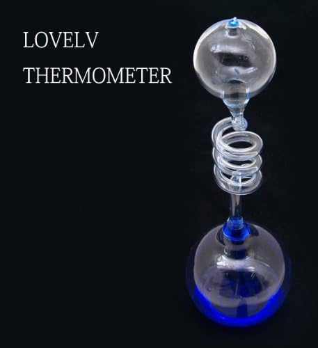 Amazon 握ると液体がぶくぶく 上へ上がっていく液体 逆さ砂時計ならぬ液体時計風 癒しガラスインテリア ガラス 螺旋 らせん オブジェ ラブメーター パープル 紫 Lovelv Thermo Meter Tm 置き時計 掛け時計