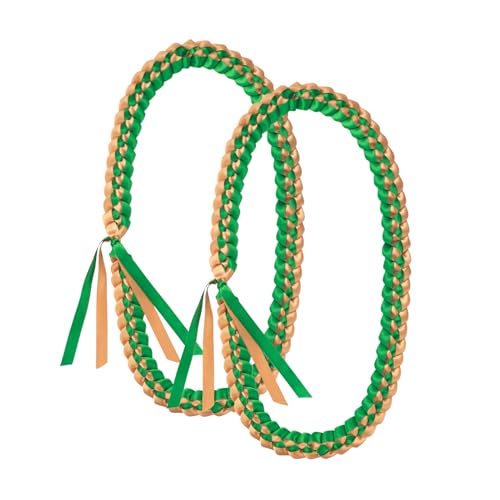 Graduation Lei, Graduation Leis 2025, Graduation Necklace for Class of 2025, 1PC/2PCS/6PCS Braided Ribbon Lei for Graduation Accessories, Grads Parties Decorations