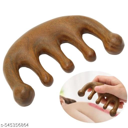 KENYS 1pcs (WOOODEN HANED MASAGAR), Scalp Massager, Hair Massager for Hair Growth, Hair Scalp, Hai, Head Scrubber, Hair Scalp Massager whoden 2