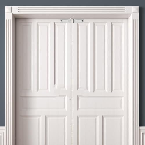 2 pares de herrajes para puertas plegables, pivotes superiores durables para puertas de clóset plegables, partes de reemplazo para uso en hogar y oficina miniatura 3
