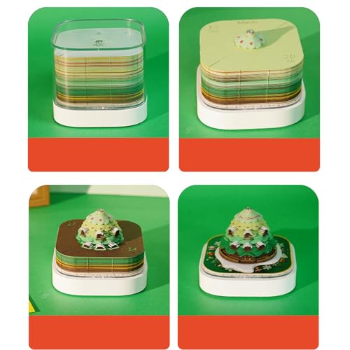 Calendario 3D 2026-3D de árbol de Navidad 2026, organizador de planificación diaria iluminado, para profesores, estudiantes, niños, adultos, Navidad, hogar, trabajo, estantería para dormitorio - imagen 5