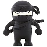 Bone Collection 8GB Ninja USB Drive with Changeable Coat, Black (D10011BK)