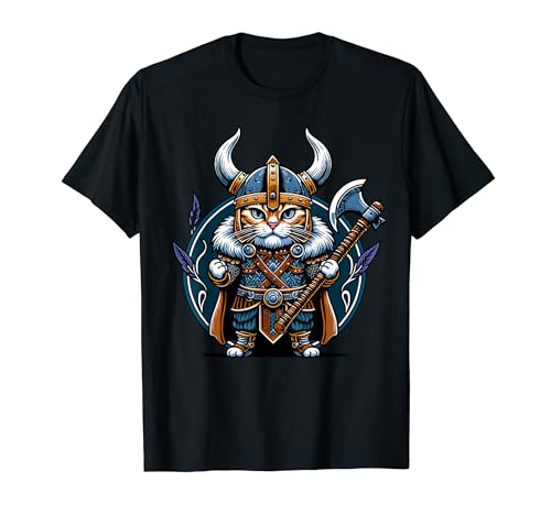Gato vikingo Camiseta