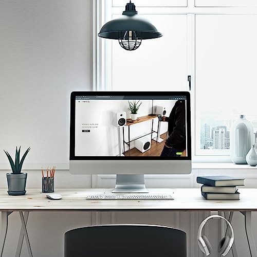 Image of Kanto HH Universal Under Desk Headphone Hook - White - Solid Steel Construction - Mount using 3M adhesive or 2 included screws