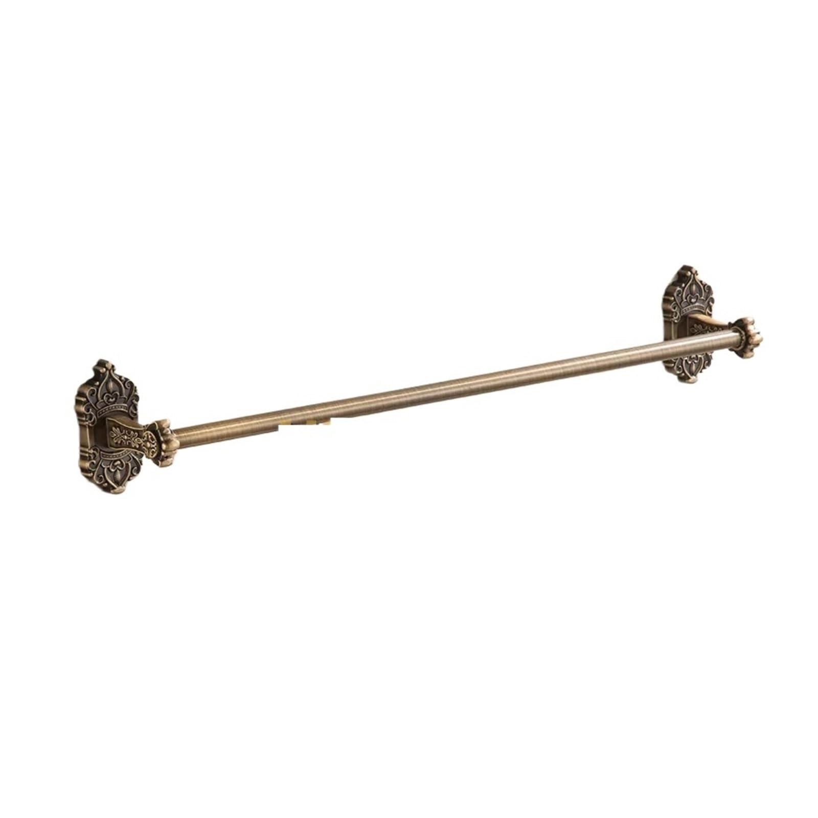 Single Towel Bar/Towel Holder,Solid Aluminium,Antique Brass Finish,Wall Mounted Bathroom Easy Maintenance(50cm)