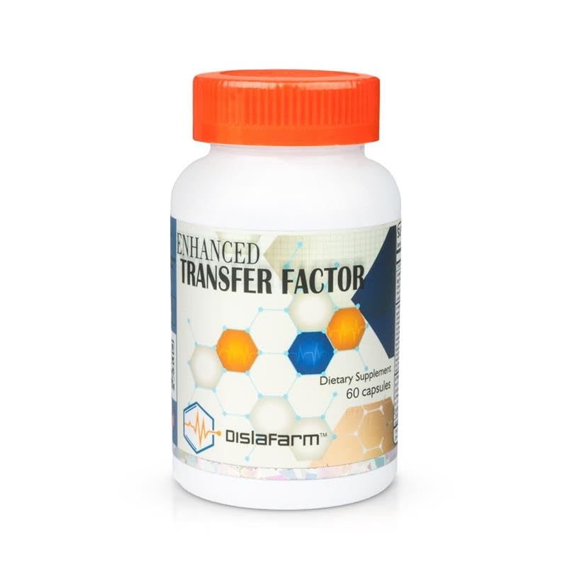 Transfer Factor Enhanced, 60 Natural Capsules, Immune Support - Transfer Factor Multi Immune from Cow Colostrum, Egg Yolk & Special Blend of Mushrooms (60 Capsules)