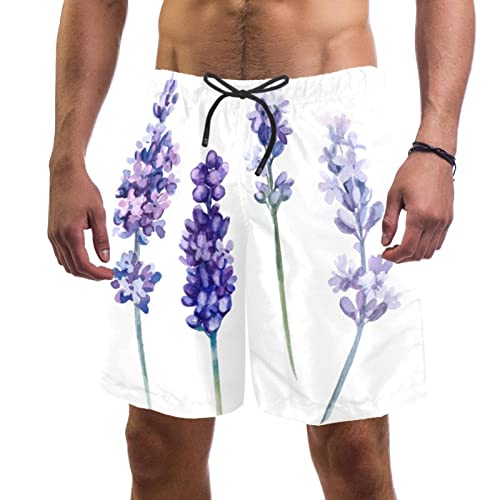 Short de plage homme séchage rapide lavande fini l'inconfort du maillot mouillé