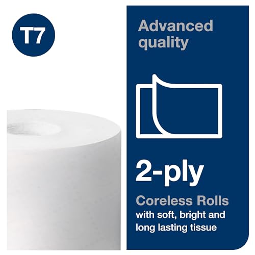 Tork Coreless High-Capacity Toilet Paper Roll T7, 36 x 1000 Sheets, 472880 - image 3