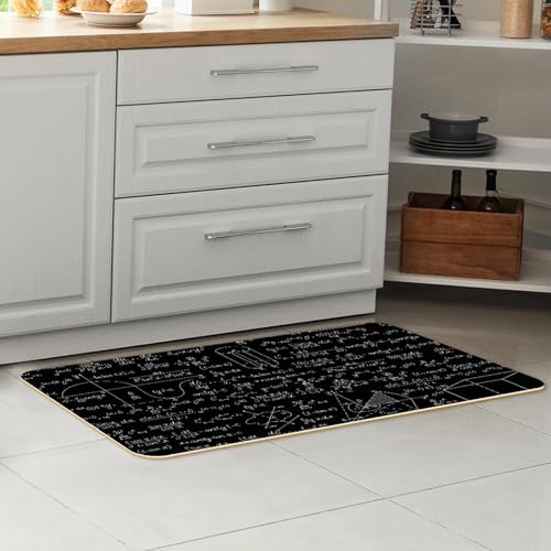 Alfombrillas de cocina antideslizantes pack de 2 alfombras lavables matemáticas 7