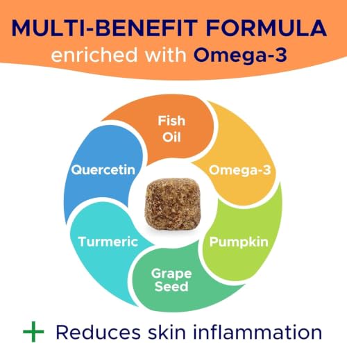 Dog Allergy Relief Chews - Anti-Itch Skin & Coat Supplement with Omega 3 - Image 3