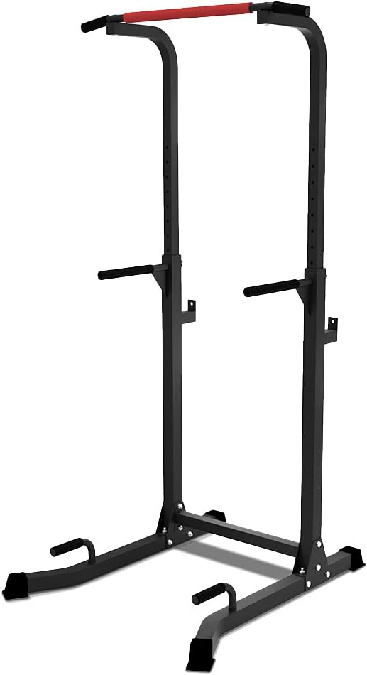 VOUNOT Power Tower, Dip Station Pull Up Bar for Home Gym Strength Training