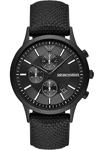 Emporio Armani Herrenuhr Chronograph Edelstahl schwarz, AR11457 – Ansicht 1