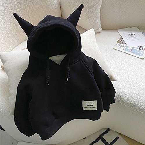 Infant Boys Cute Ear Fleece 𝐇𝐨odies Solid Long Sleeve Comfortable Pullovers Baby Fall Winter Casual Warm Clothes2