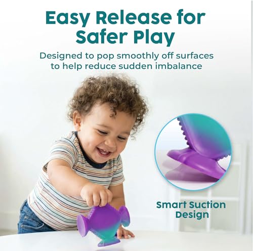 Image of BUNMO Big Shapes Color-Changing Textured Suction Bath Toys for Toddlers 1-3 (10 Pack), Extra Large Silicone Bathtub Toys, BPA-Free Suction Cup Toys, Bath Toys for Kids Ages 1+, Sensory Bath Toys