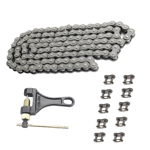LUPING 420 Motorcycle Chain 132 Links with Chain Breaker Compatible