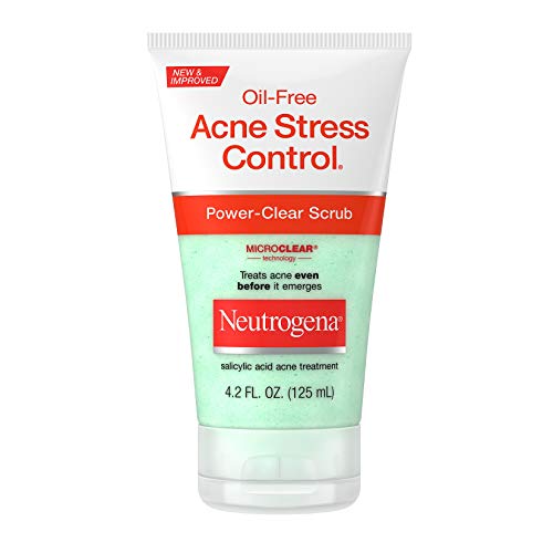 Neutrogena Oil-Free Acne Stress Control Power-Clear Face Scrub, S...