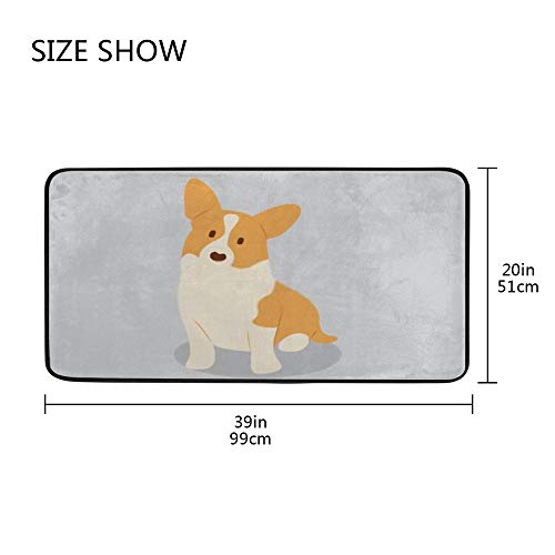 Tapis de cuisine antidérapant Corgi idéal devant l'évier pour le confort - 5