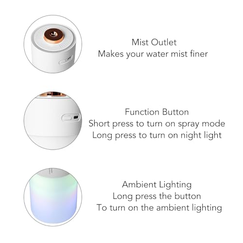 Difusor aromático eléctrico Pssopp 300ml con temporizador miniatura 6