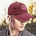 9th Birthday Aesthetic Coquette Bow Hat for Mens Fashion Washed Distressed Wine Red