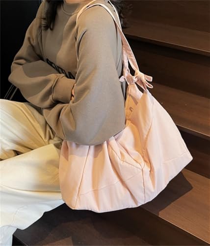 Slouchy Nylon Tote Hobo Bag Women Puffer Waterproof Shoulder Bag Trendy Purse Men Underarm Large Travel Handbag Zip3