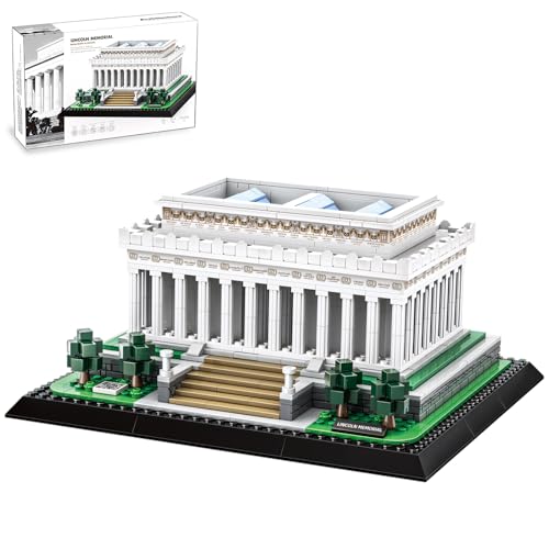 CAXIMSY Washington Lincoln Memorial Architecture Model Building Block Sets The Office Landmarks Skyline Set Toys Collection for Kids Adults 979 PCS
