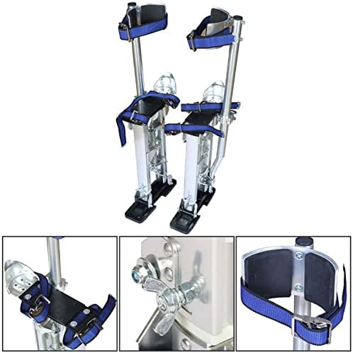 Drywall Stilts 24-40Inch Adjustable Aluminum Tool Stilt for Painter or Cleaning Silver