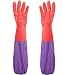 olyclass Rubber Cleaning Gloves Thickening PU Waterproof Dishwashing Latex Glove Household Gloves