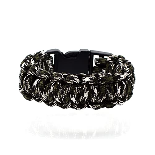 BDM Pulsera paracord, brazalte de supervivencia, hombre y mujer cuerda trenzada...