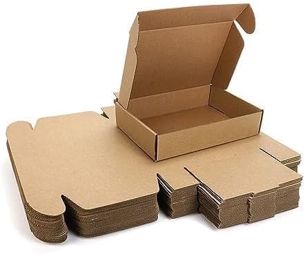 Self-Locking Corrugated Box - 3 PLY | Storing Small-Medium Items |Corrugated Packaging BROWN Boxes Size: 7 x 2 x 1.5 Inch -Pack of 25