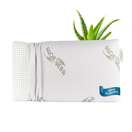 Orthopädisches Nackenstützkissen Visco Kopfkissen Viscoelastisches Kissen, Memory Foam Kissen Bauchschläferkissen 7cm, Hergestellt aus Kühlendem Memory-Schaum Viscoschaum 4 MaxxGoods - orthopädisches Nackenstützkissen aus Visco-Gelschaum - 70cm x 42cm x 10cm - Kopfkissen inkl. einem Schutzbezug aus Aloe Vera