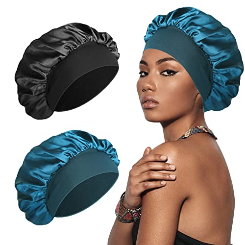 SWEET VIEW Silk Bonnet Satin Bonnet, Silk Hair Wrap for Sleeping, Soft and Comfortable Silk Sleep Cap